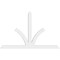 Ekena Millwork Richland Architectural Grade PVC Gable Bracket, 72"W x 45"H x 2"D x 4"F, 15/12 Pitch GBP072X45X0204RIC00 - alternate 5